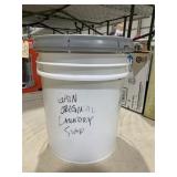 5 Gallon White Bucket - Gain Original Laundry Dete