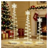 LED Outdoor Yard Christmas Decorations Spiral Tree