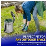 Stainless Steel Outdoor Dog Waste Can with Liner,