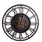 Roman Numeral Wall Clock - 24' w/ Real Moving