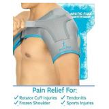 Vive Shoulder Ice Pack Brace- Reusable, Gel Wrap,
