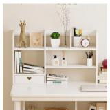 Conkawaca Cute Bookshelf for Desk, Desk Organizer