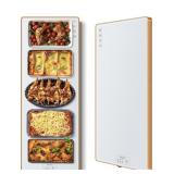 Electric Warming Tray, 40x12' White, Tempered Gla