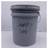 5 Gallon Grey Bucket Generic Laundry Soap
