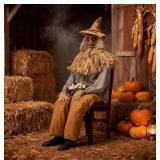 Halloween Animatronics, 4.5ft Ticked Scary Sitting