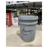 5 Gallon Grey Bucket Generic Laundry Soap