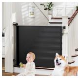 ProBebi Retractable Baby Gate, Black, 54' Wide, 3