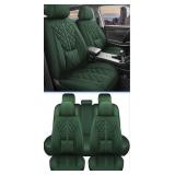 Full Set Car Seat Cover- Universal Fit, Leather, 5