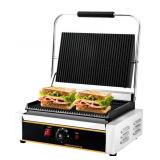 Commercial Panini Press Grill, 2200W Countertop El