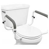 Carex Toilet Safety Frame, Toilet Seat Rails with