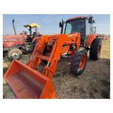 Kubota M1088 4x4 Cab Tractor w/loader & bucket