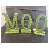 3 Pcs - MOO Letters
