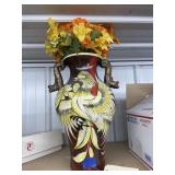 Vase w/ faux flowers