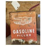 Metal 2 gallon can gasoline filler