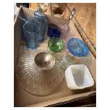 Asstd. Glass Tumblers, Vase, Candle Holders