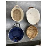 Stack of asstd. Woven baskets