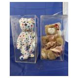 2 pcs. Ty Beanie Baby Pouncer in Plastic Case