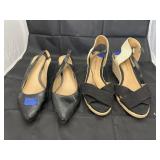 2 pairs of ladies shoes sz. 8