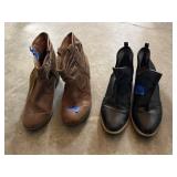2 Pair of ladies boots sz. 8 1/2 ladies shoes As I