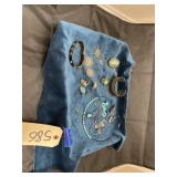 Asstd. Turquoise jewelry & puff bracelet