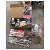 16" Brad nails, Bosch blades, gun cleaning kit,