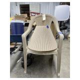 Plastic Patio Chair & lampshade