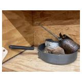 Oil Can, Metal Strapping, Taillight, Frying Pan