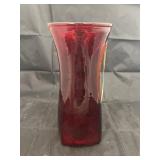 Red Glass Vase