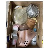 Leather Pouch, Glass Tumblers, Date Stamp