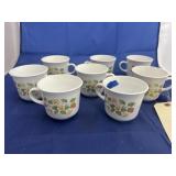 8 pcs. Corelle coffee cups