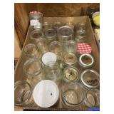 Box of Asstd. Jars some with lids