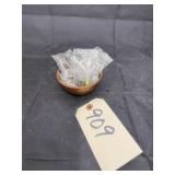 Small bowl w/ asstd. Jewelry