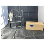 Decorative barn shelf & Cracker Barrel box