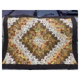 Hand Tied Fall Themed Quilt