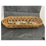 Wicker Basket w/ asstd. Watches & more