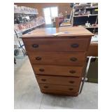 5 drawer chest of drawers 29" L x 18" W x 42" H