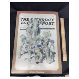 Metal Single Sided Saturday evening post sign