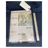 Framed Newspaper Story