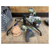 Yard Dï¿½cor, Cast Iron Chicken, Owl, Frog More