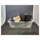 Asstd. Car parts in plastic bin