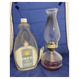 Kadan Ltd. Oil Lamp w/ chimney & Lamp Oil