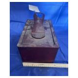 Shoe Shine Kit in wood box
