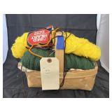 Basket w/Yarn
