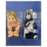 2 pcs. Ty Beanie Babies in plastic display cases