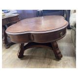 Clover Leaf Coffee Table w/drawers 36"x36"