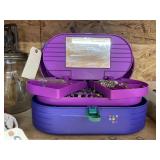 Jewelry case w/ asstd. Costume jewelry