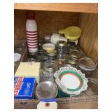Box of Asstd. Canning Jars, Funnel, Chopper