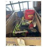 Funnels, Dog Stake, Garden Tools, & More