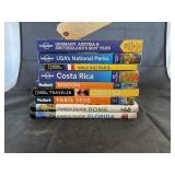 9 pcs. of travel books