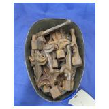 Tin w/ cast iron fence tops